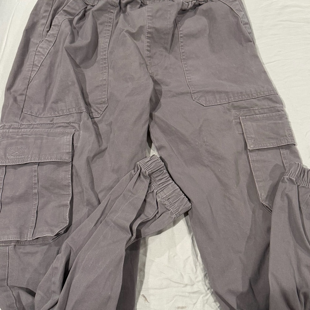 Men's Casual Cargo Jogger Pants in Gray